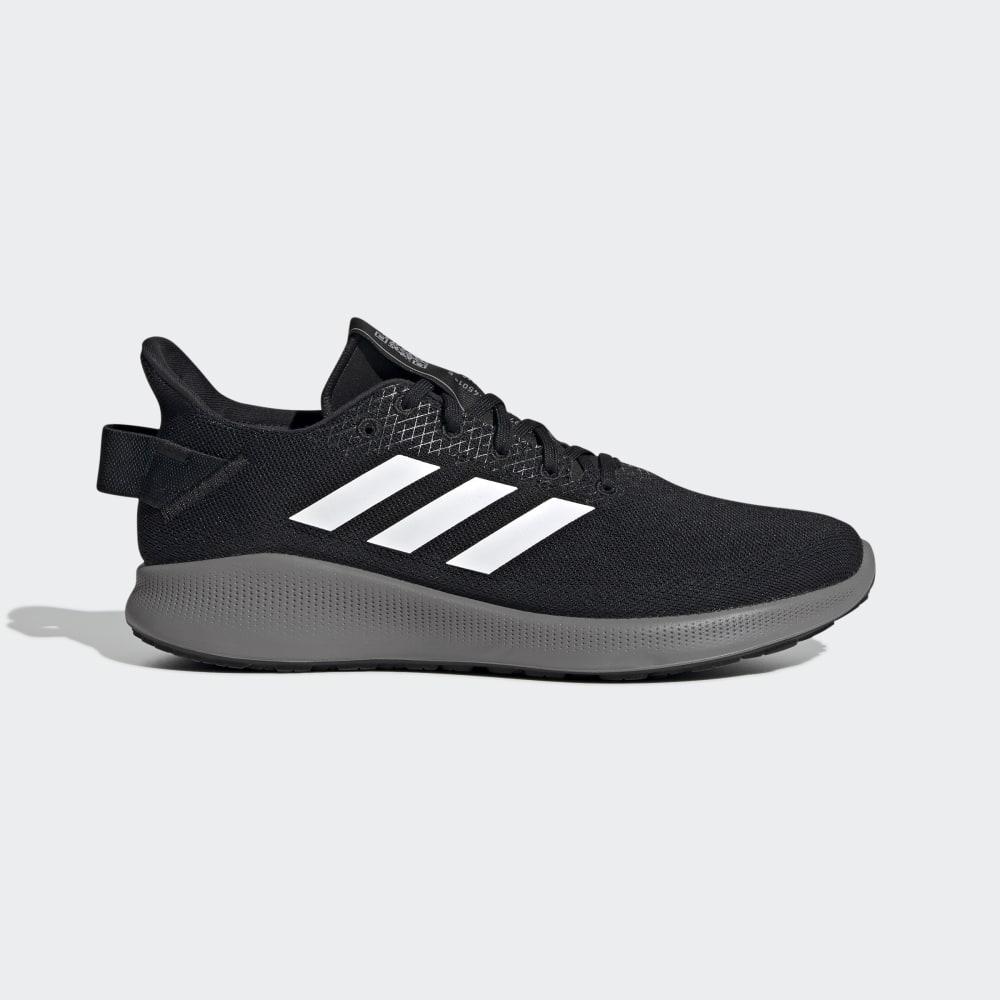 Adidas Men's Sensebounce + Street Running Shoes Black/White/Grey Ireland EF0329